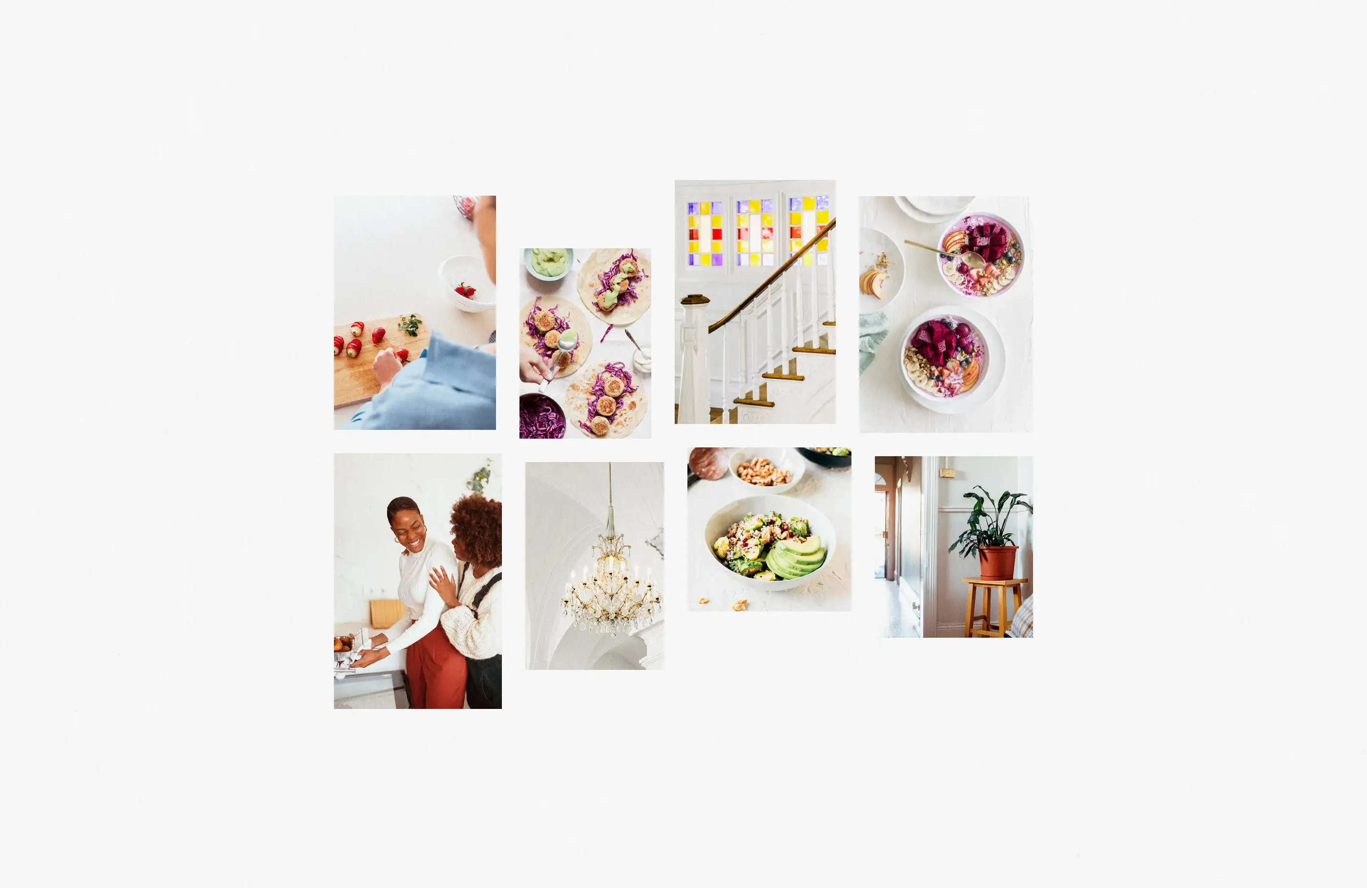 Moodboard showcasing inspiration for Common Good restaurants.