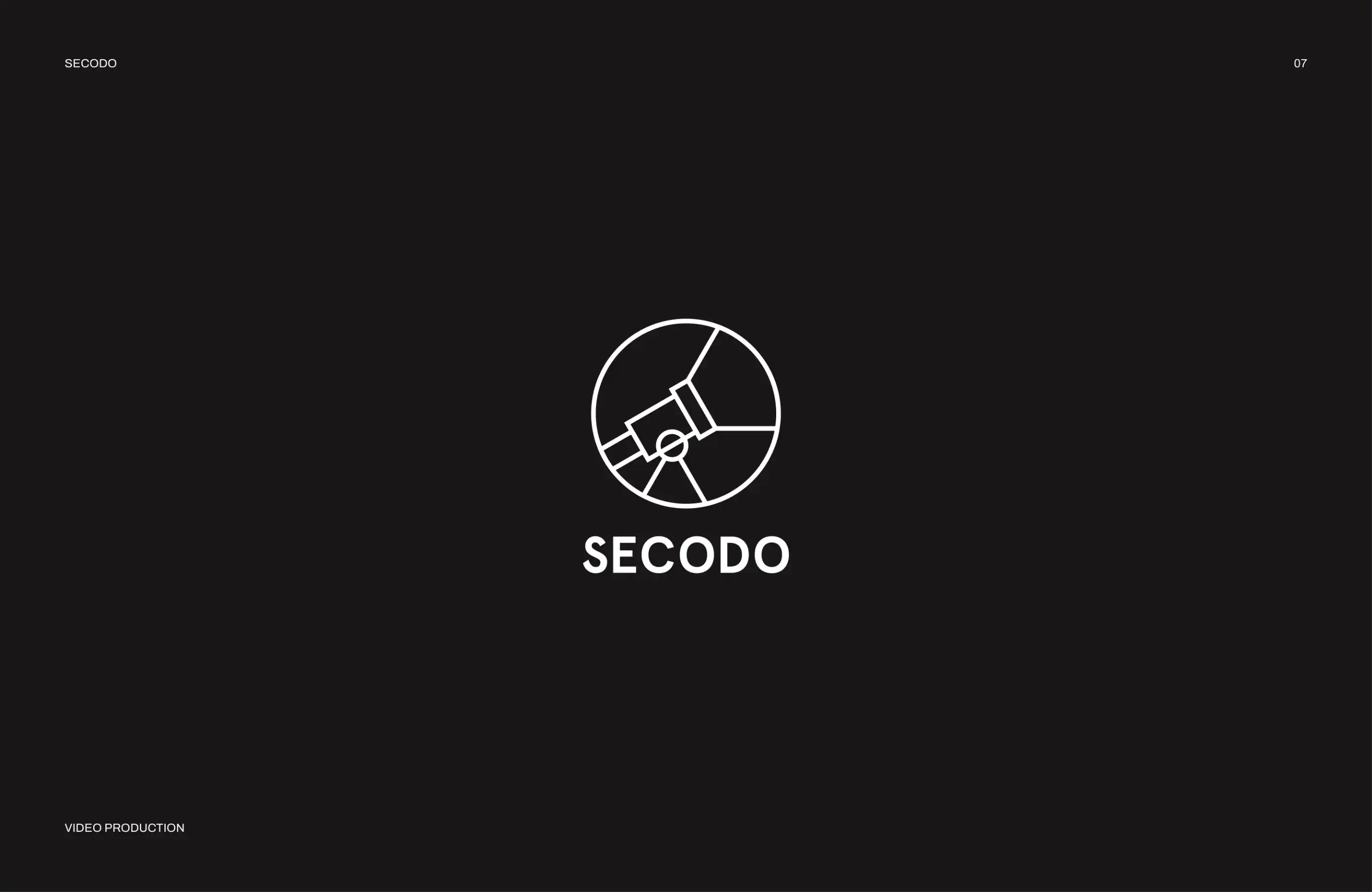 Logo for Secodo, a video production house.