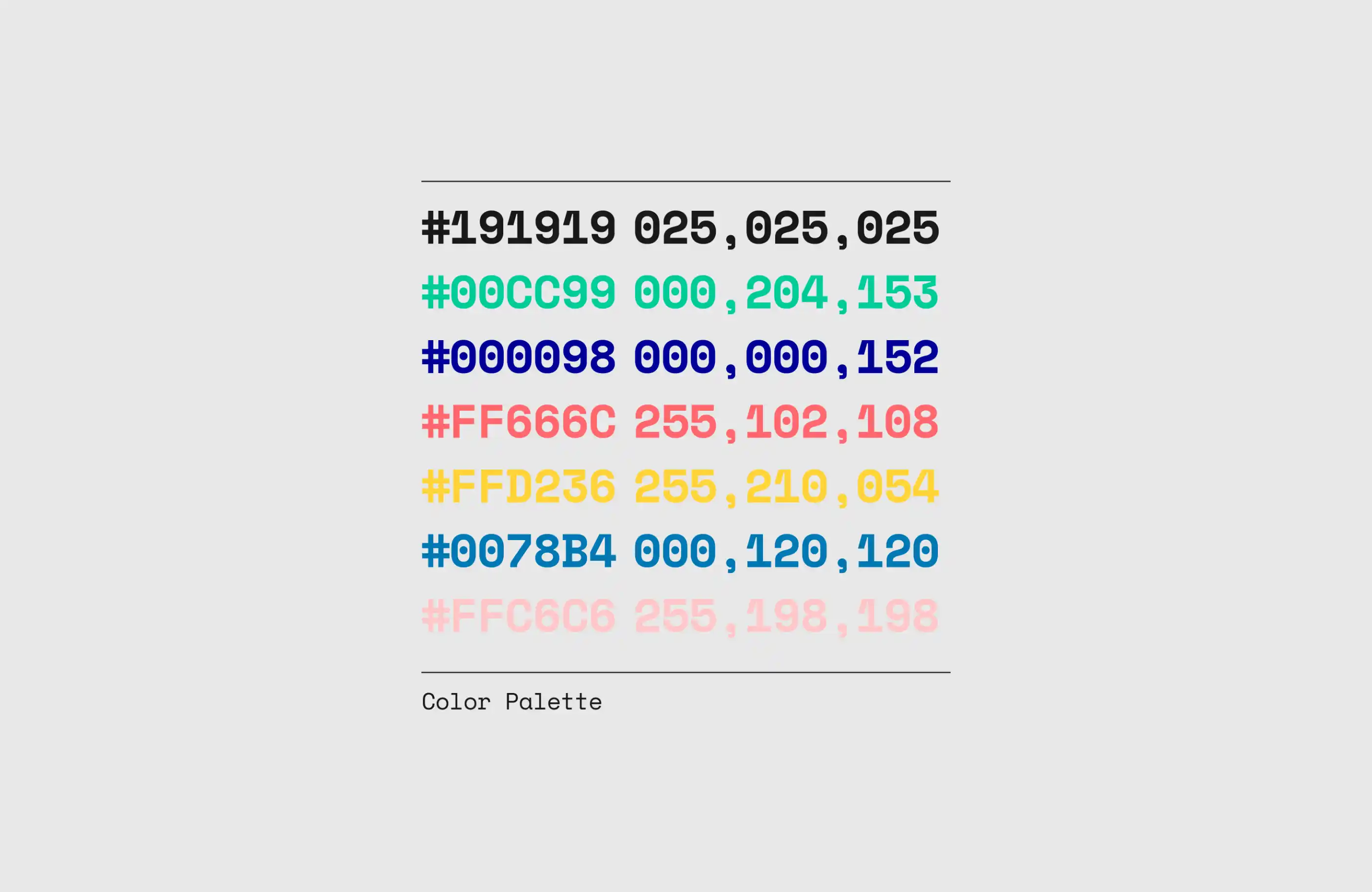 Urlab color palette.