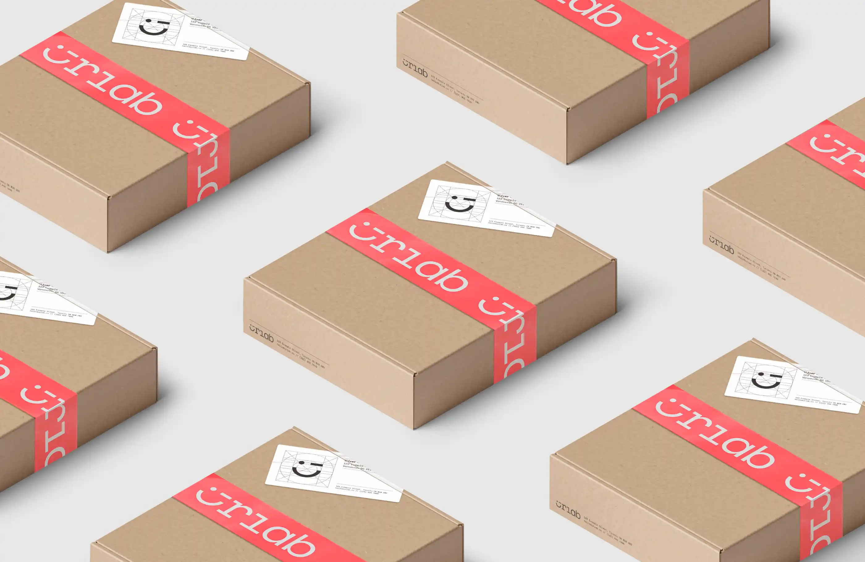 Isometric view of Urlab mailer boxes.